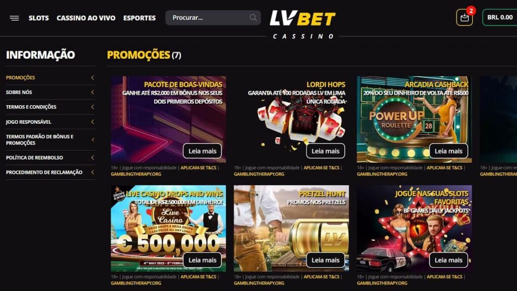 Promoções Lvbet